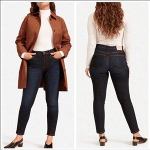 Everlane The Mid-Rise Skinny Jean 24 Ankle in Deep Indigo